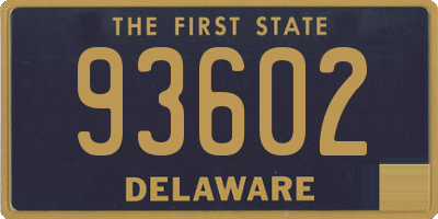 DE license plate 93602