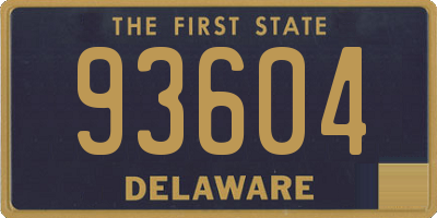 DE license plate 93604
