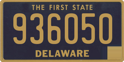 DE license plate 936050