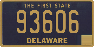 DE license plate 93606