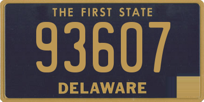 DE license plate 93607