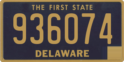 DE license plate 936074
