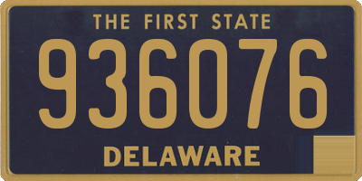 DE license plate 936076