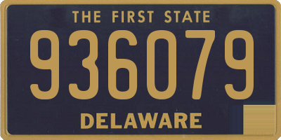 DE license plate 936079