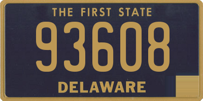 DE license plate 93608