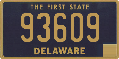 DE license plate 93609