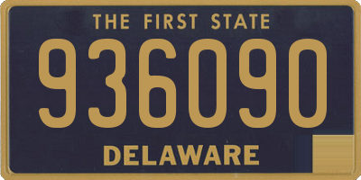 DE license plate 936090