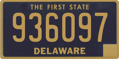 DE license plate 936097