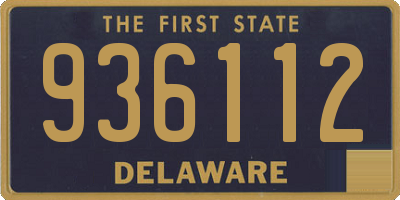DE license plate 936112