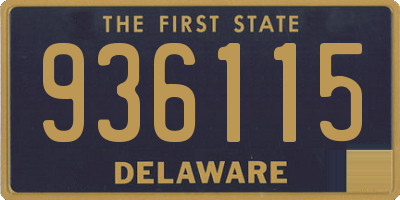 DE license plate 936115