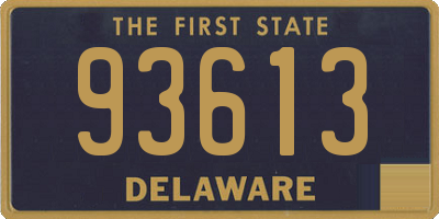 DE license plate 93613