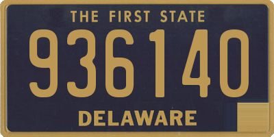 DE license plate 936140