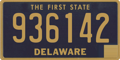 DE license plate 936142