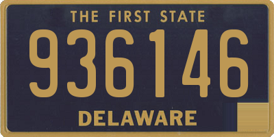 DE license plate 936146