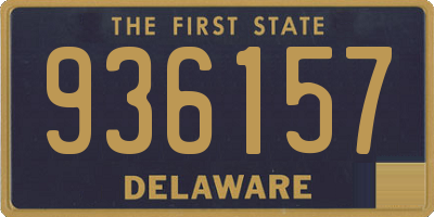 DE license plate 936157