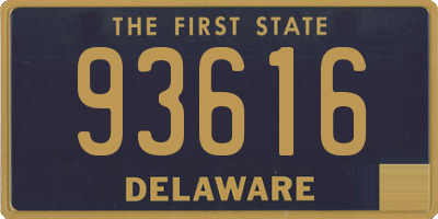 DE license plate 93616