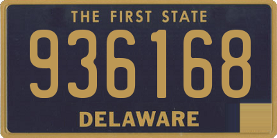 DE license plate 936168