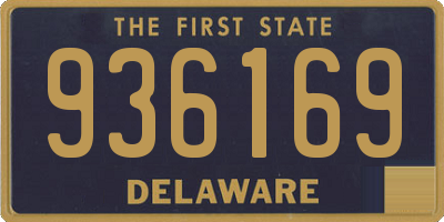 DE license plate 936169