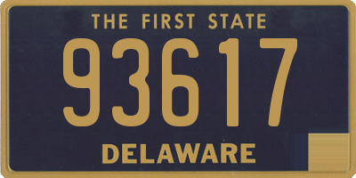 DE license plate 93617