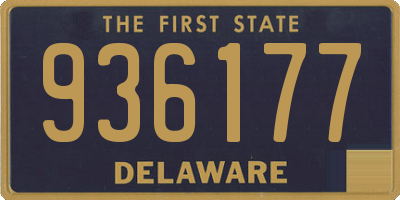 DE license plate 936177
