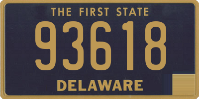 DE license plate 93618