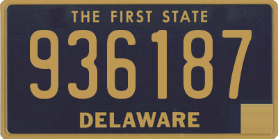 DE license plate 936187