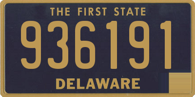 DE license plate 936191