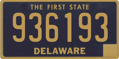DE license plate 936193
