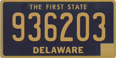 DE license plate 936203