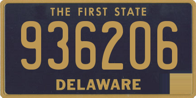 DE license plate 936206
