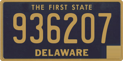 DE license plate 936207