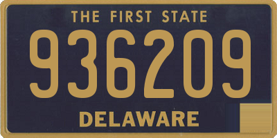 DE license plate 936209
