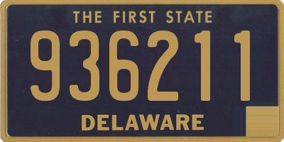 DE license plate 936211