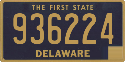 DE license plate 936224