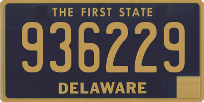 DE license plate 936229