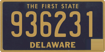 DE license plate 936231