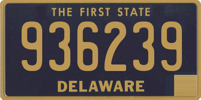 DE license plate 936239