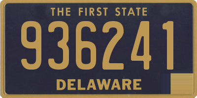 DE license plate 936241