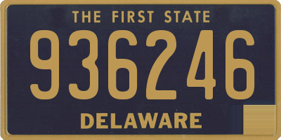 DE license plate 936246