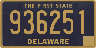 DE license plate 936251