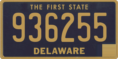 DE license plate 936255