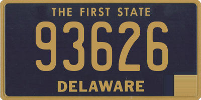 DE license plate 93626