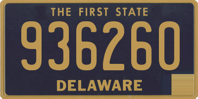 DE license plate 936260