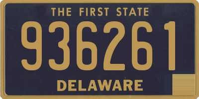 DE license plate 936261