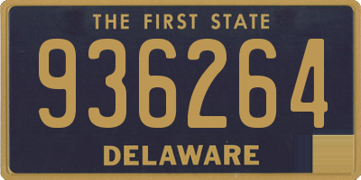 DE license plate 936264