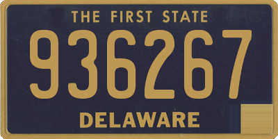 DE license plate 936267
