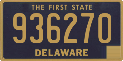 DE license plate 936270