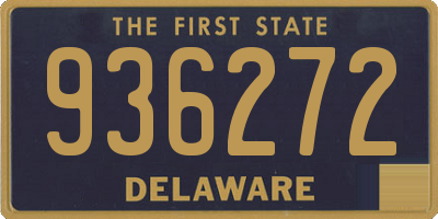 DE license plate 936272