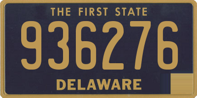 DE license plate 936276