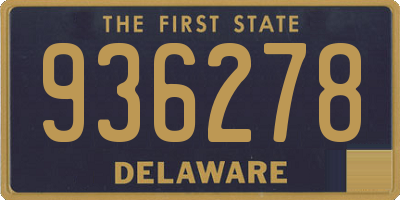 DE license plate 936278